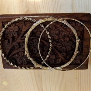 5 for $25!! Three bangle braclets set